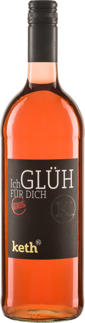 Winzerglüher ICH GLÜH FÜR DICH Rosé Keth Glühwein Biowein 