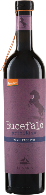 Bucefalo Primitivo Vino Passito Terre di Chieti IGP Lunaria Biowein 