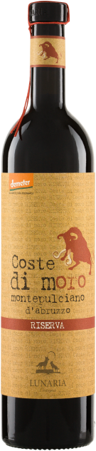 Coste di Moro Montpulciano Riserva DOP 2015 Lunaria Biowein 