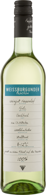 Weißburgunder Pfalz ECOVIN QW  Herrenhof 