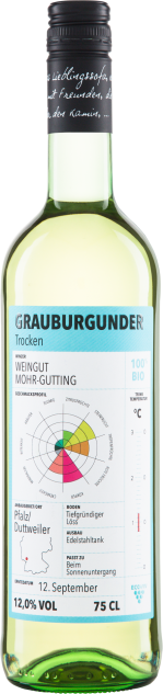 Grauburgunder Pfalz ECOVIN QW  Mohr-Gutting Biowein 