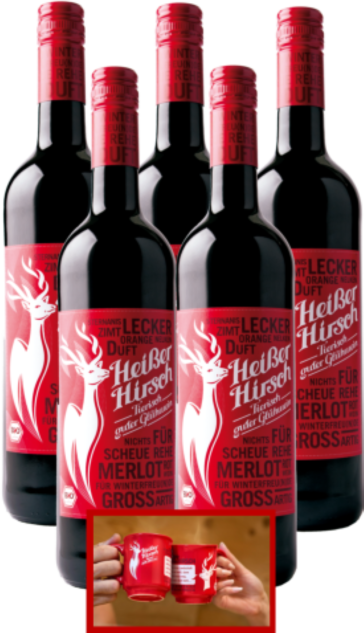 Heißer Hirsch Bio Glühwein Paket 
